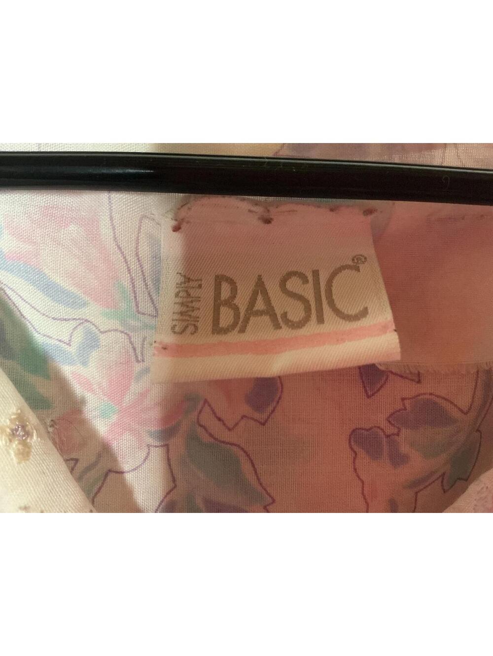 < Vintage Simply Basic Pastel Purple/Blue Floral Nightgown > - Picture 2 of 3